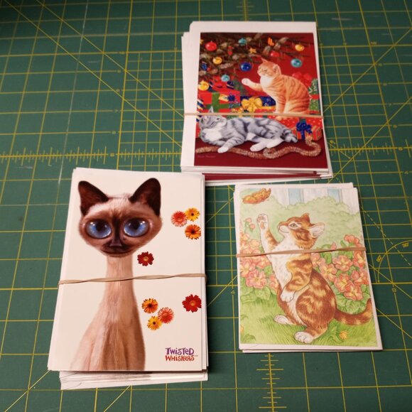 Vintage Bundle of Cat Themed Greeting Cards - Picture 2 of 3